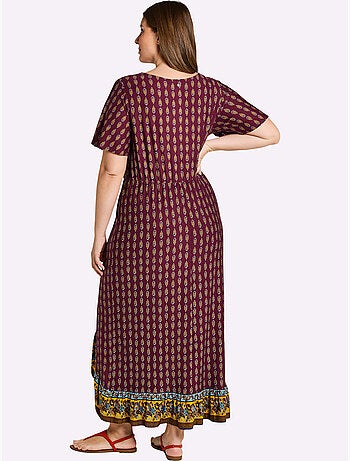 Robe Imprimée Viscose - Taille Standard - Sheego