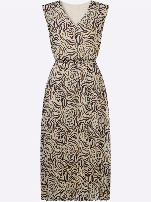 Robe Imprimée Viscose Douce Et Fluide - Taille Standard - Helline - Kiabi