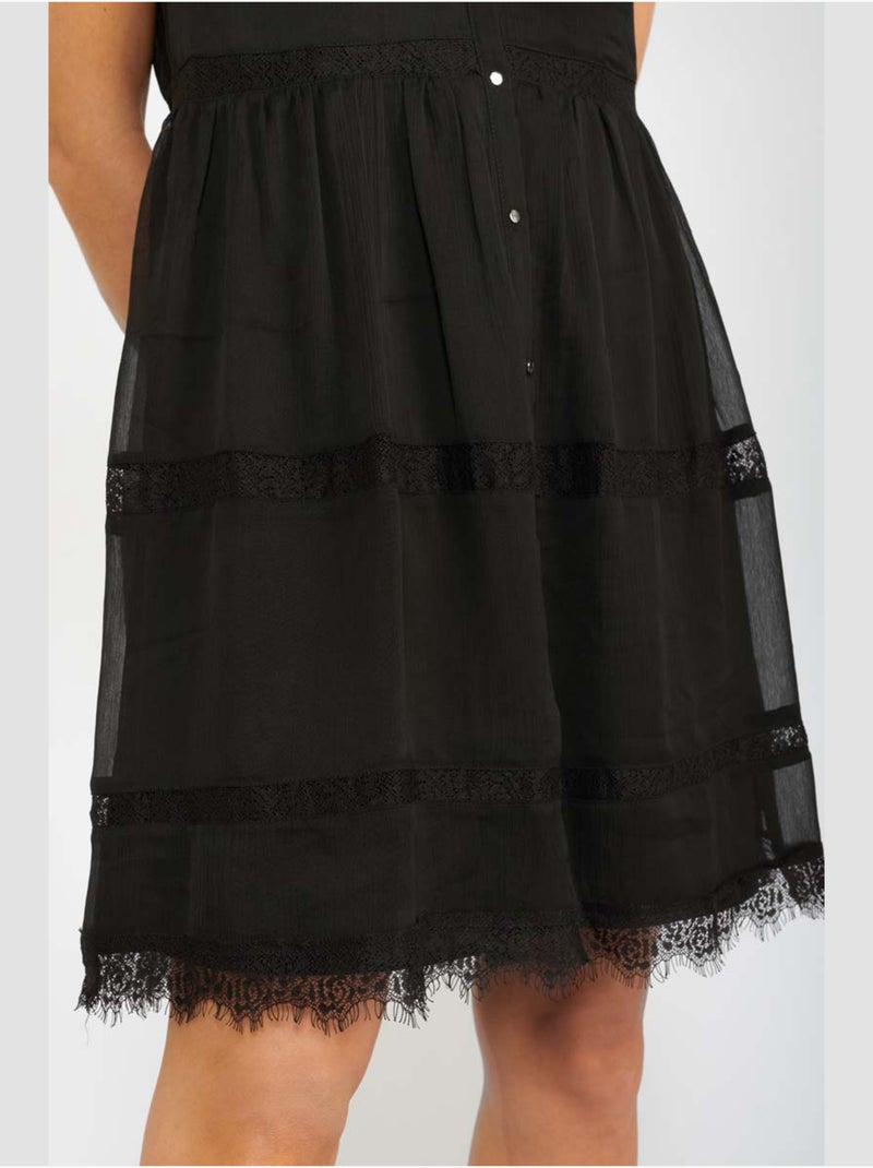 Robe INAYA evasée, patineuse 'Le Temps Des Cerises' Noir - Kiabi