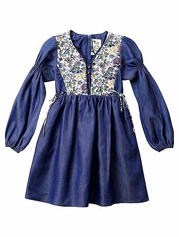 Robe Intersaison Coton Fleurie Liberty MARGOT - La Faute à Voltaire