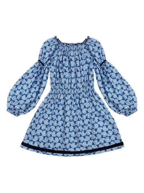 Robe Intersaison Fleurie     Col Smocks  CHIMENE - La Faute à Voltaire - Kiabi