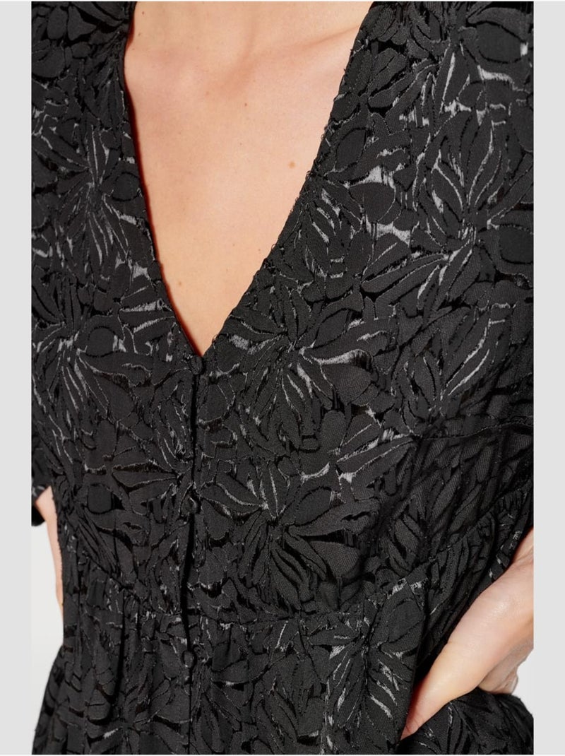 Robe IRON droite 'Le Temps Des Cerises' Noir - Kiabi