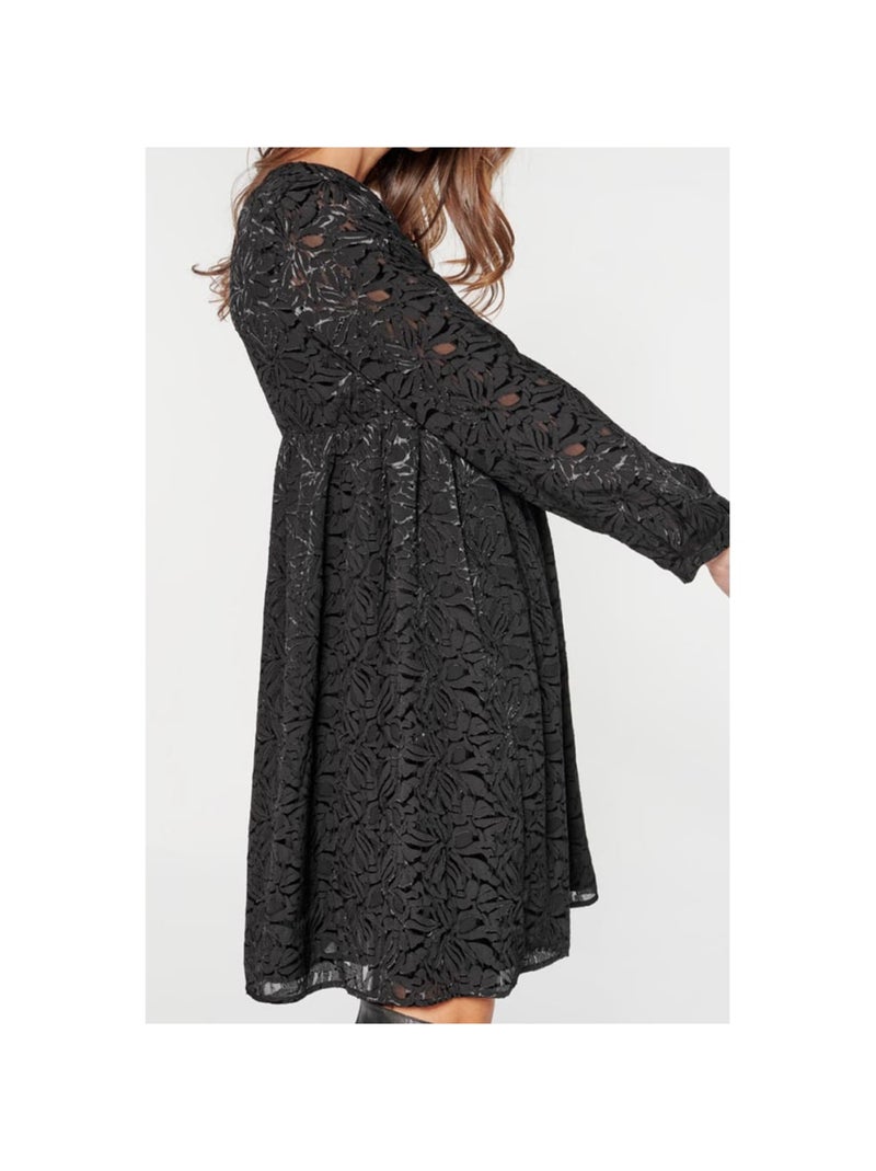 Robe IRON droite 'Le Temps Des Cerises' Noir - Kiabi