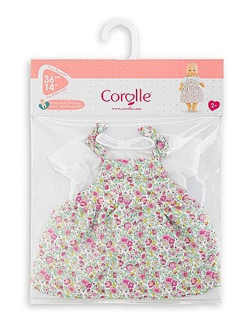 Robe Jardin en Fleurs pour poupon 36cm