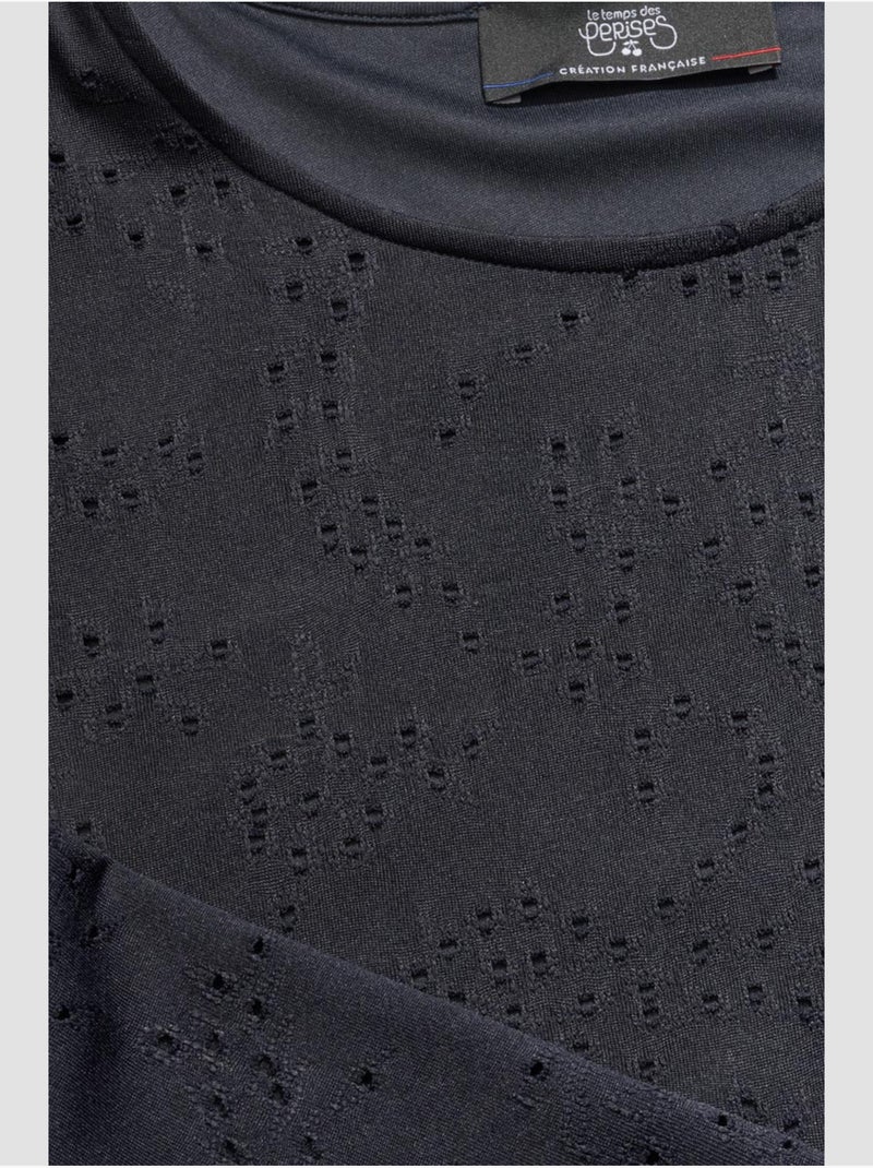 Robe JASMINGI droite 'Le Temps Des Cerises' Bleu - Kiabi