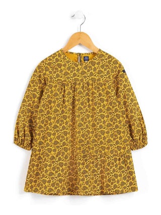 Robe jaune Fille manches longues - Terre de Marins