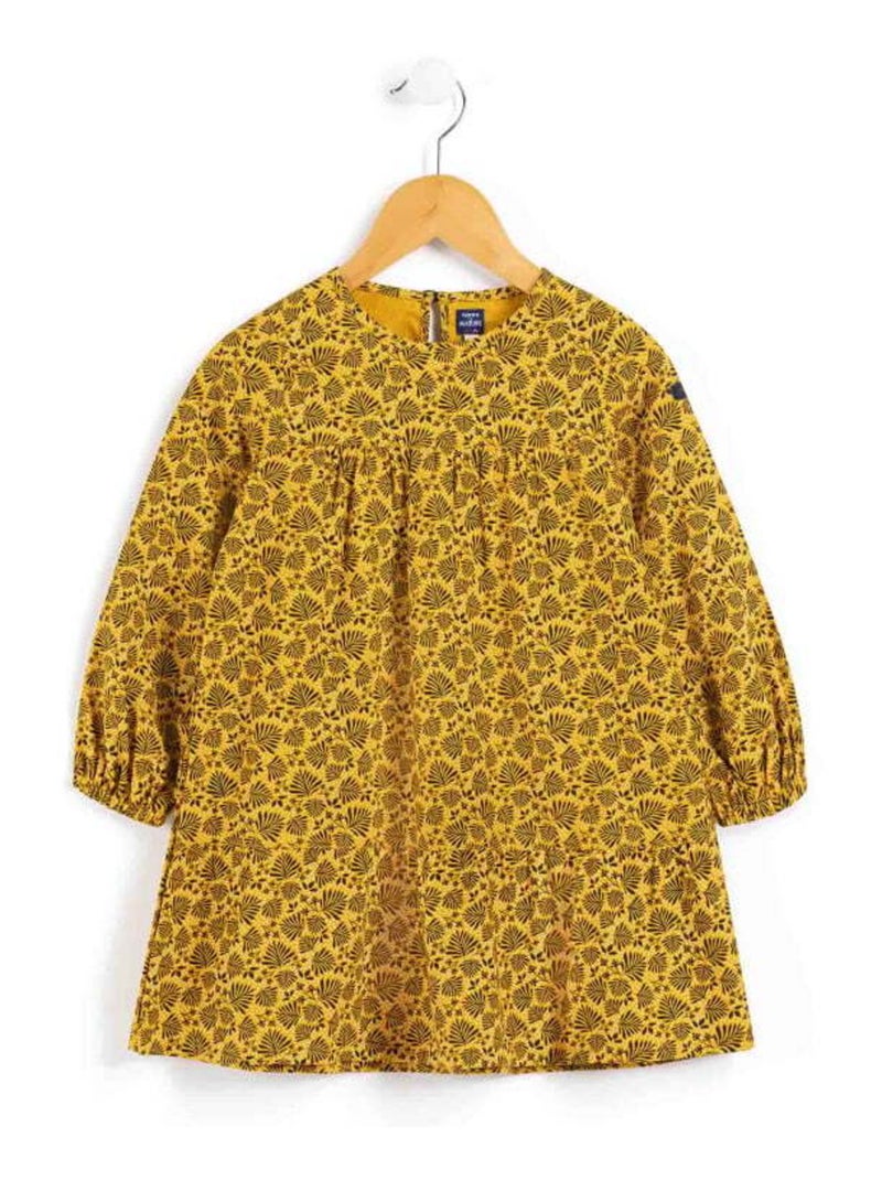 Robe jaune Fille manches longues Jaune - Kiabi