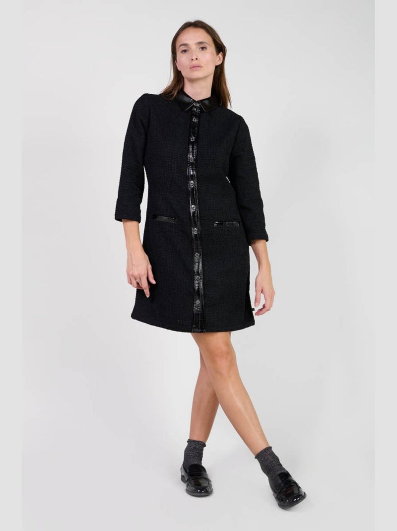 Robe JAYA droite 'Le Temps Des Cerises' Noir - Kiabi