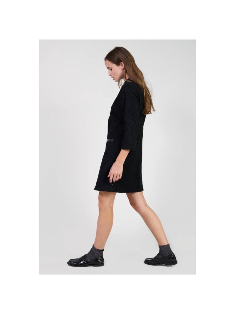 Robe JAYA droite 'Le Temps Des Cerises' Noir Femme