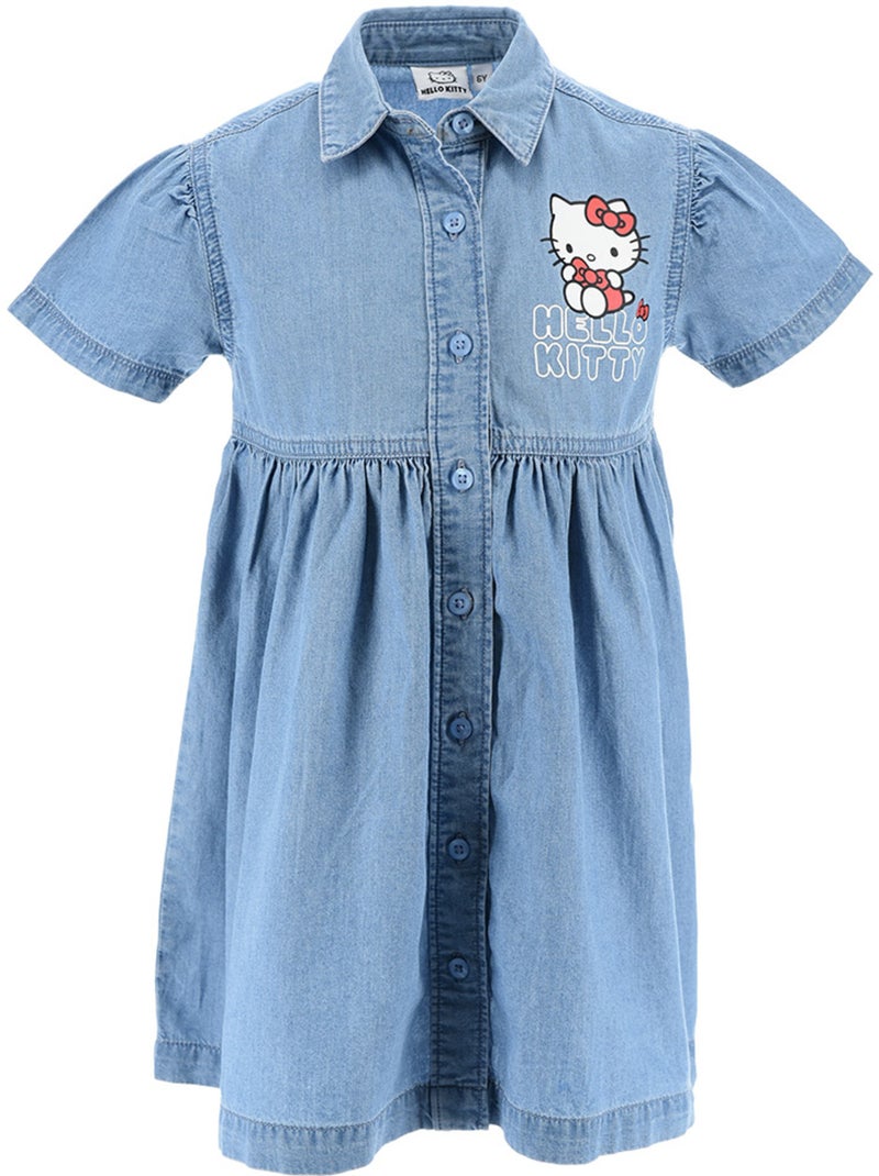 Robe Jean Hello Kitty   | Licence Officielle Bleu - Kiabi
