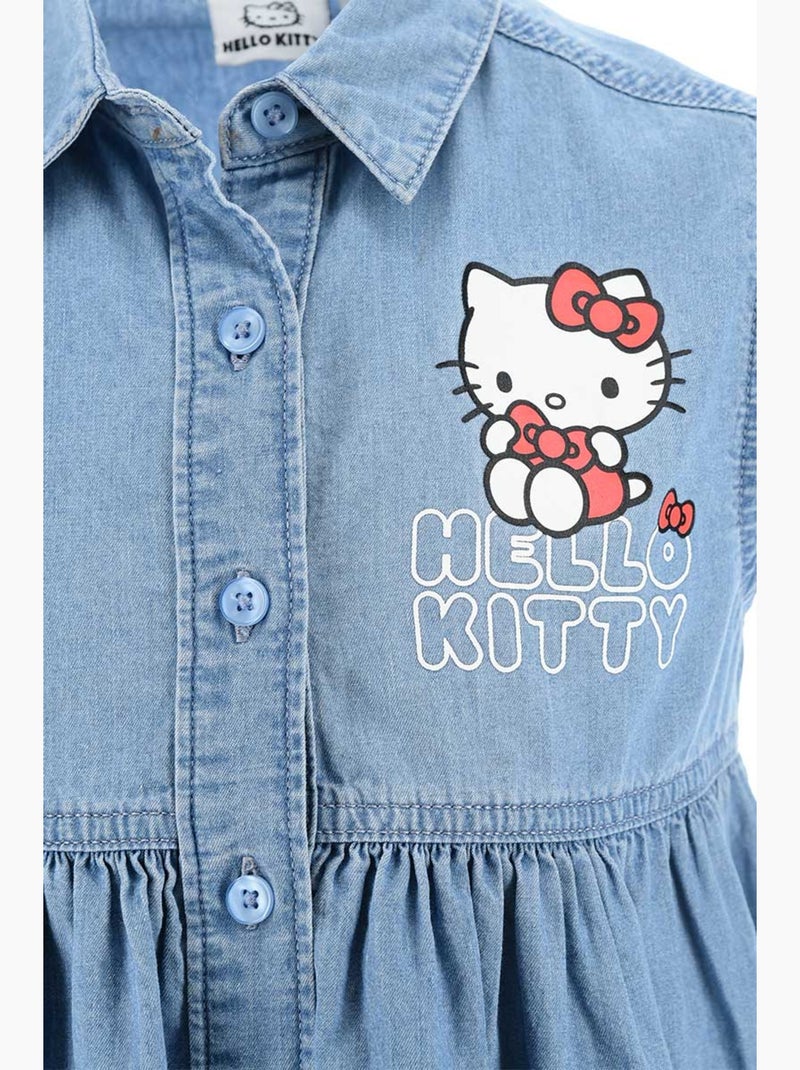 Robe Jean Hello Kitty   | Licence Officielle Bleu - Kiabi