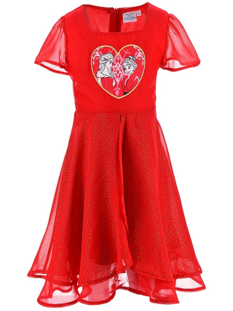 Robe Jean La Reine des Neiges | Licence Officielle Rouge - Kiabi