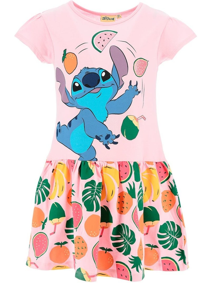 Robe Jean Lilo et Stitch | Licence Officielle Rose - Kiabi
