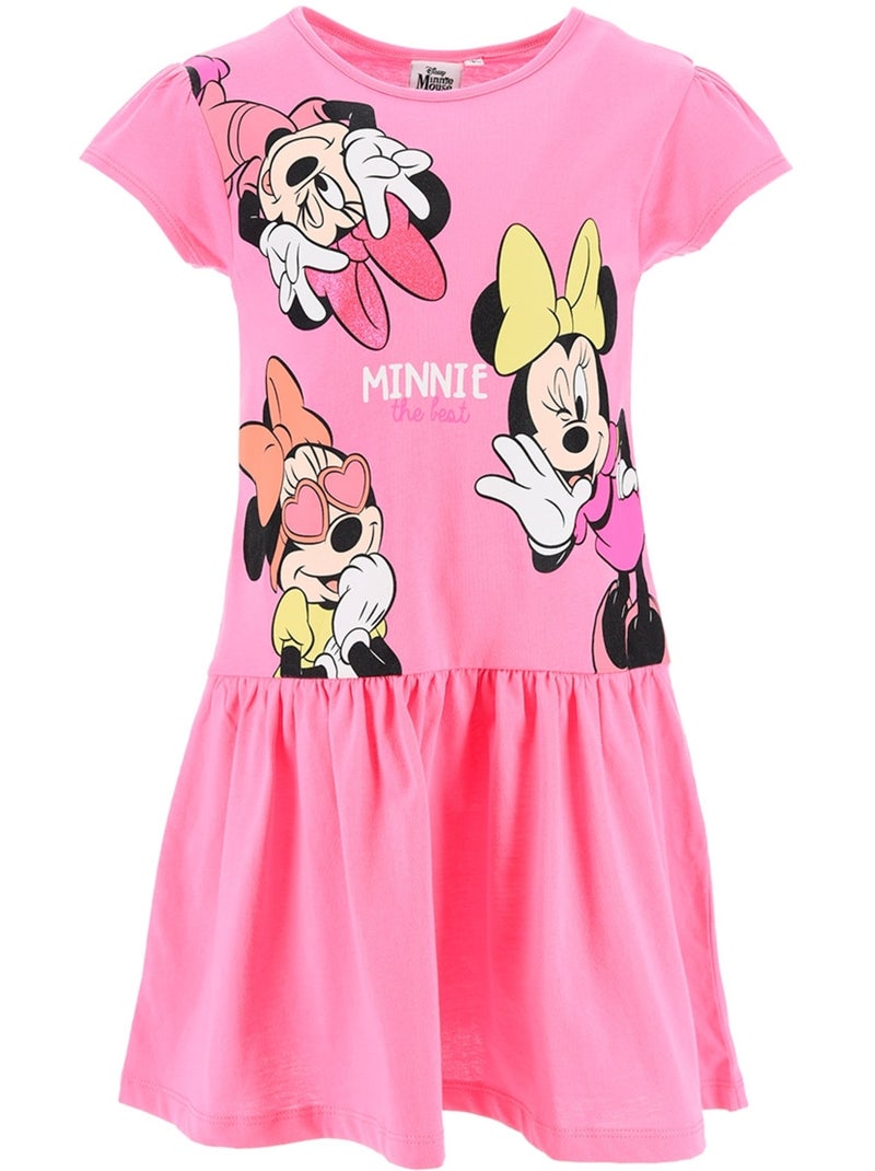 Robe Jean Minnie Mouse | Licence Officielle Rose - Kiabi