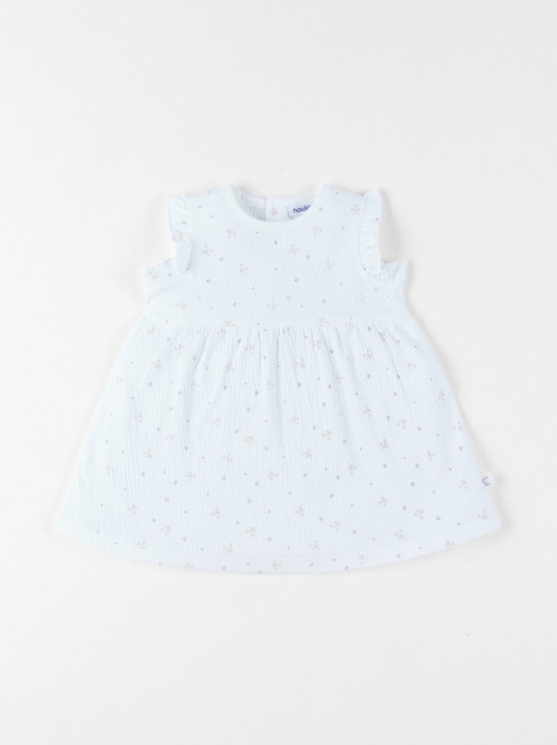 Robe, Jersey froissé Noukie's Blanc - Kiabi