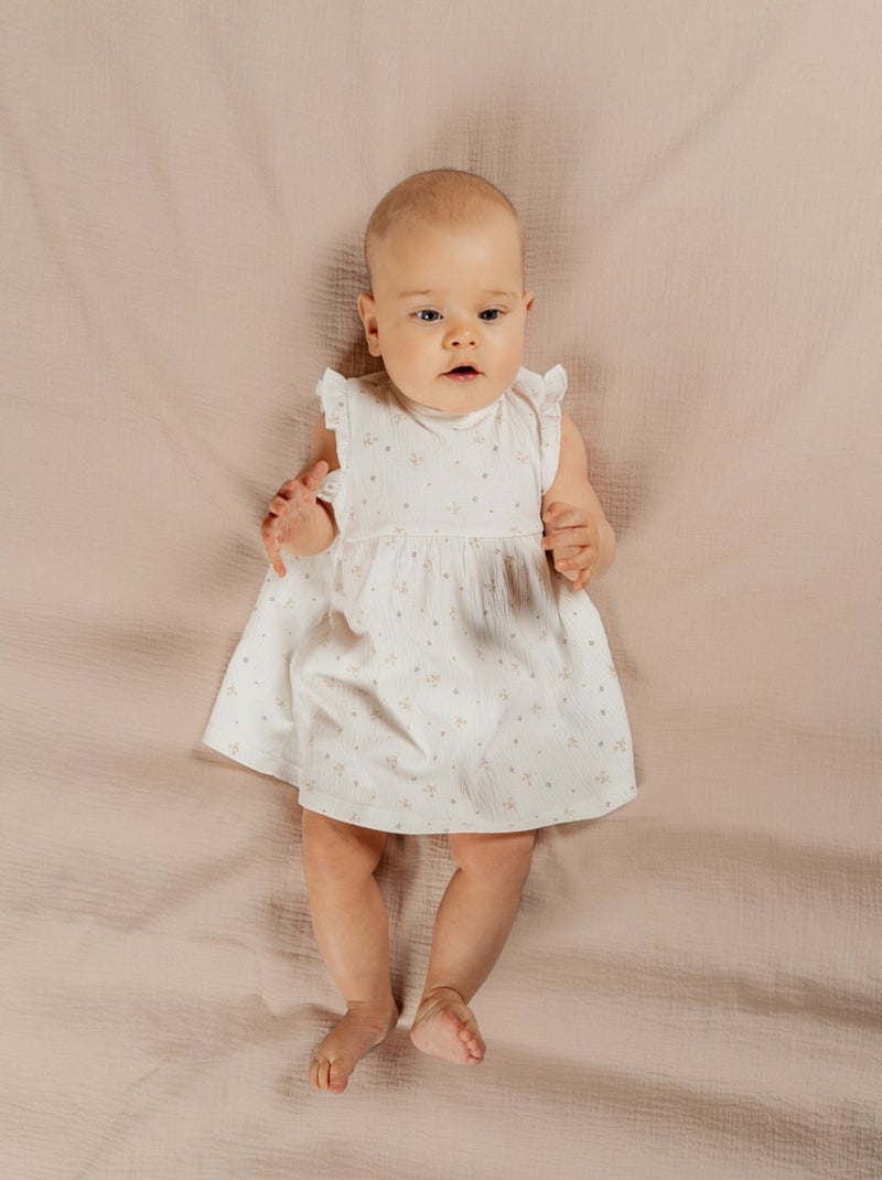 Robe, Jersey froissé Noukie's Blanc - Kiabi