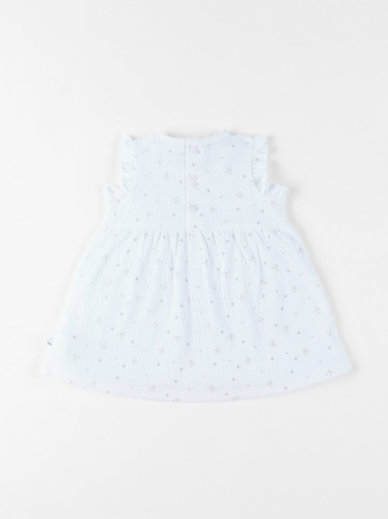 Robe, Jersey froissé Noukie's Blanc - Kiabi