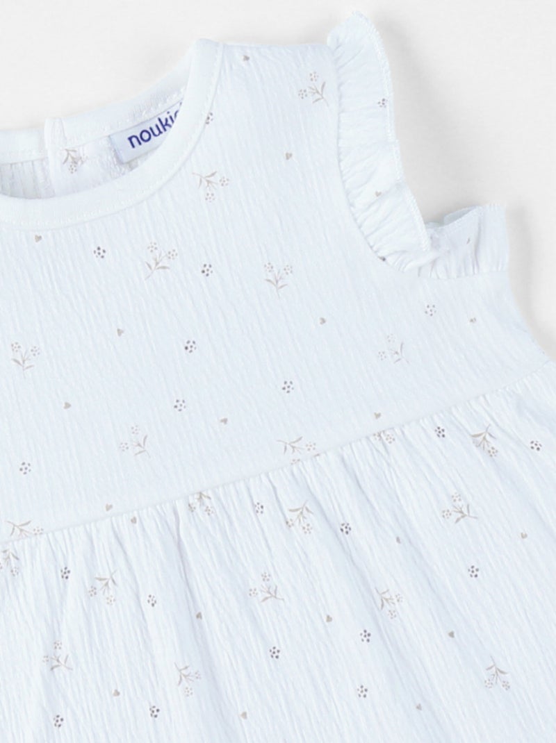 Robe, Jersey froissé Noukie's Blanc - Kiabi
