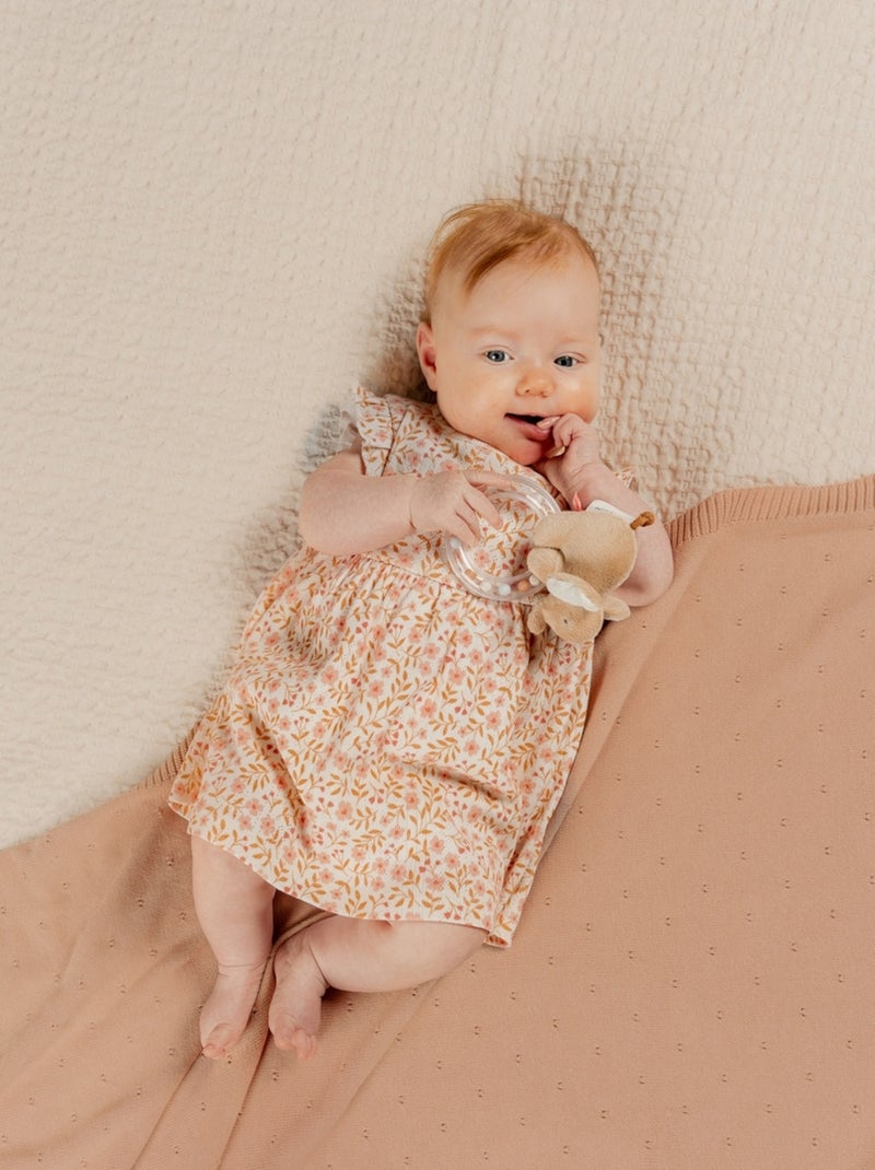 Robe, Jersey pointelle Noukie's Rose - Kiabi