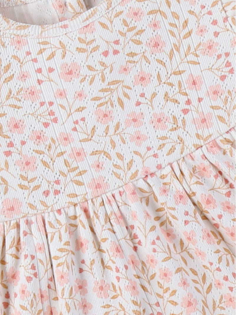 Robe, Jersey pointelle Noukie's Rose - Kiabi