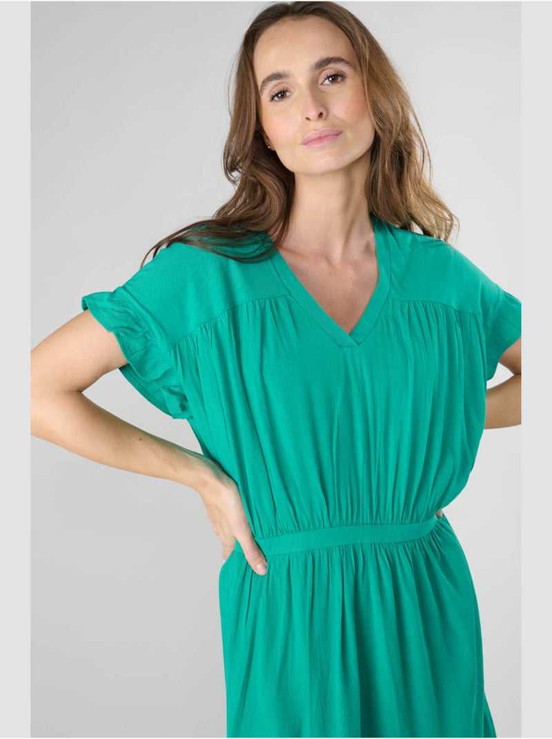 Robe JOLIBOI droite 'Le Temps Des Cerises' Vert - Kiabi