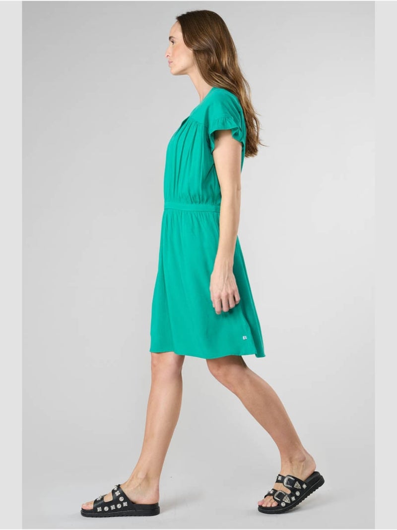 Robe JOLIBOI droite 'Le Temps Des Cerises' Vert - Kiabi