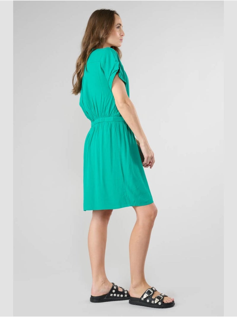 Robe JOLIBOI droite 'Le Temps Des Cerises' Vert - Kiabi