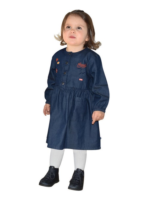 ROBE JULIETTE JEAN MANCHES LONGUES ENFANT - Kiabi