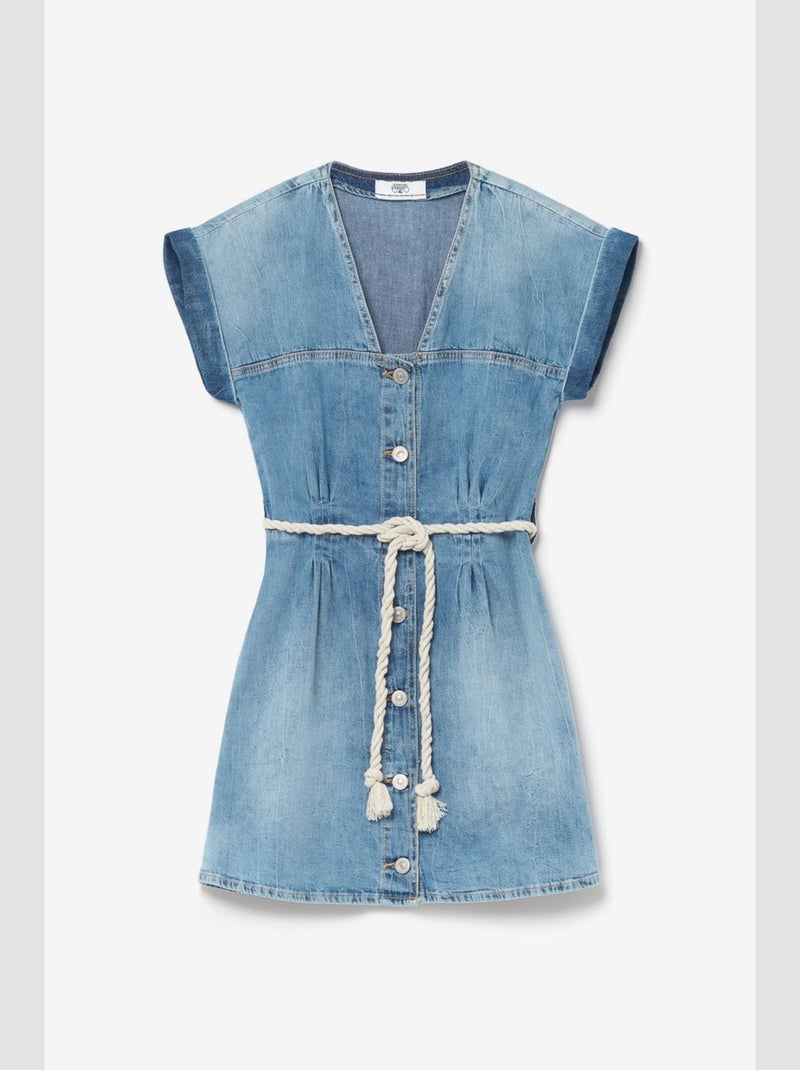 Robe KARITE droite en jeans 'Le Temps Des Cerises' Bleu - Kiabi