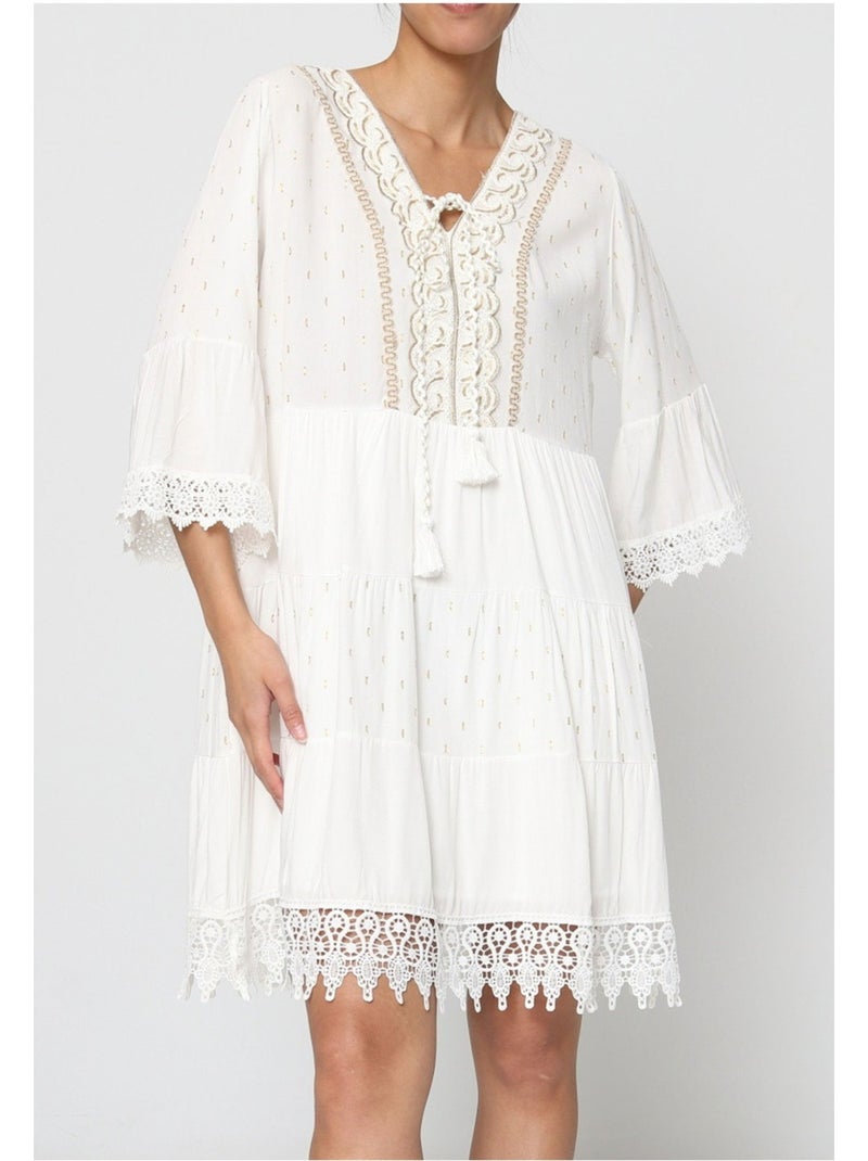 Robe Kebello Blanc - Kiabi