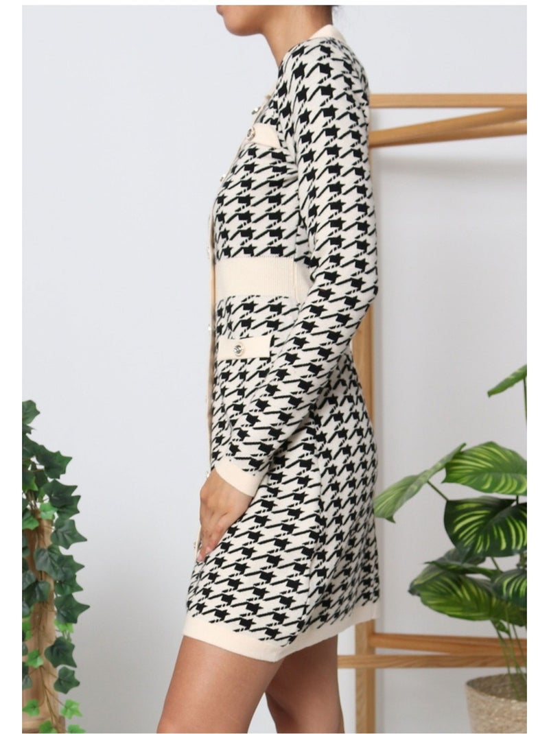 Robe Kebello Blanc Noir - Kiabi