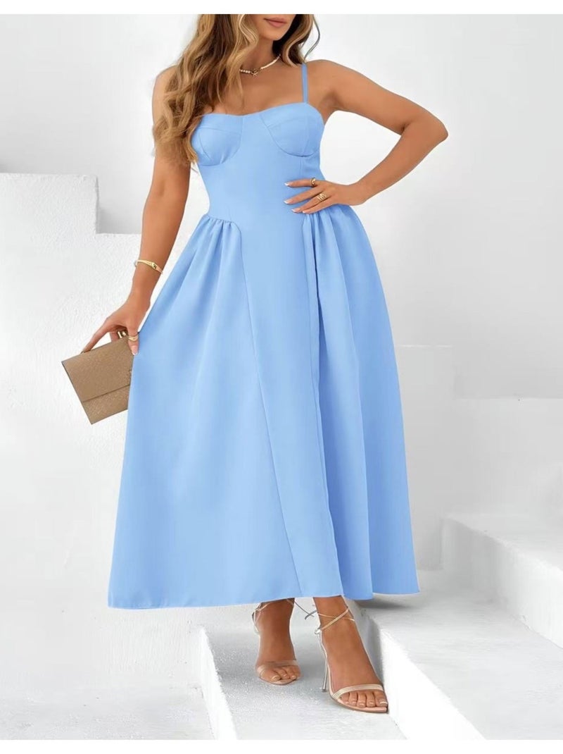 Robe Kebello Bleu ciel - Kiabi