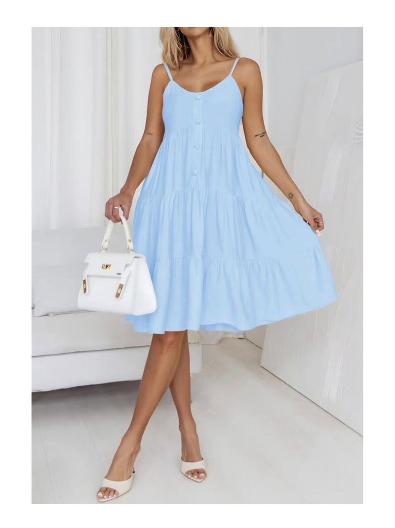 Robe Kebello Bleu ciel - Kiabi