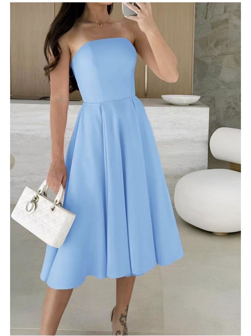 Robe Kebello Bleu ciel - Kiabi