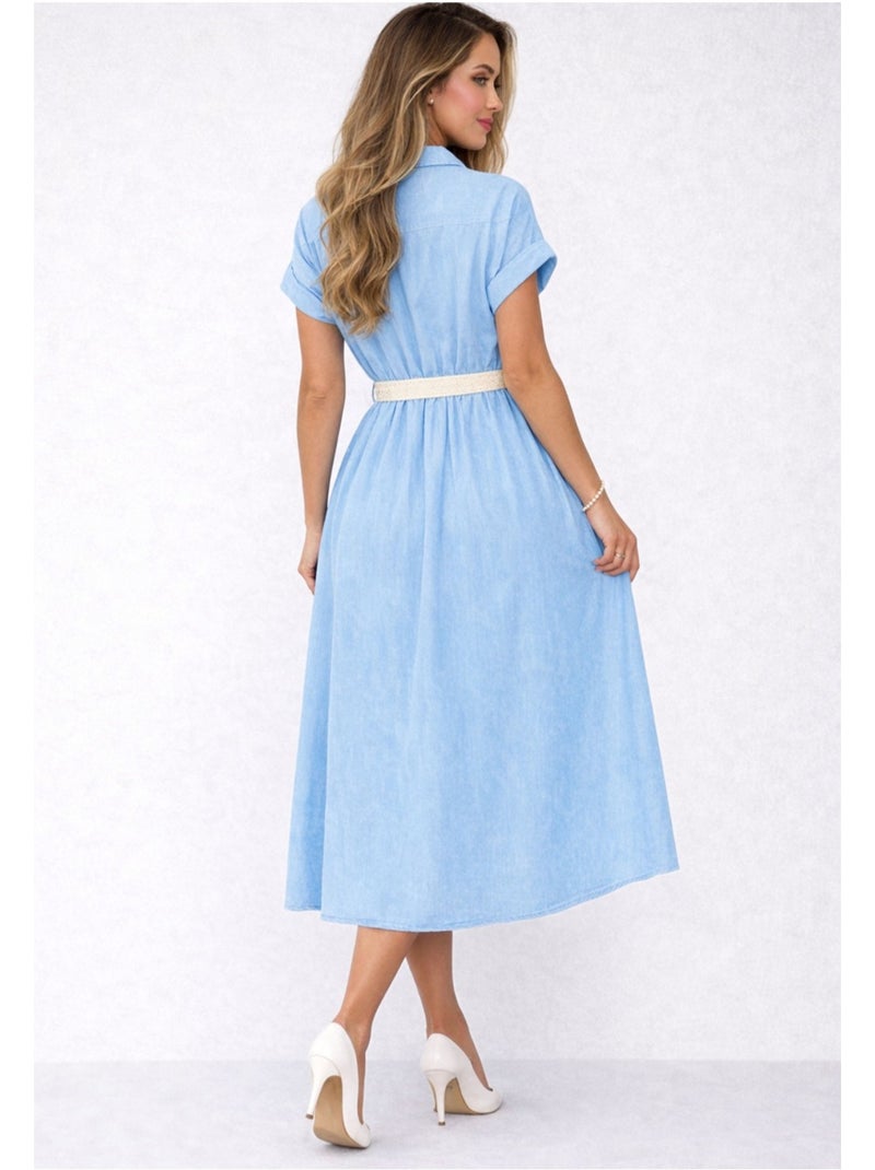 Robe Kebello Bleu ciel - Kiabi