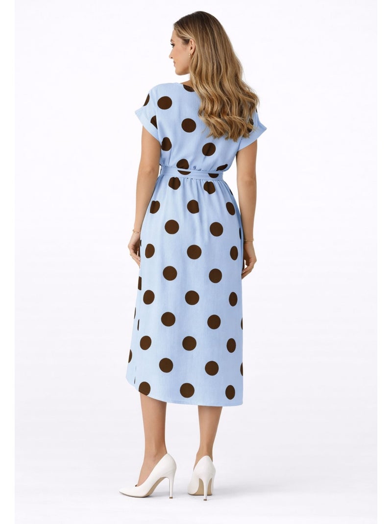 Robe Kebello Bleu ciel - Kiabi
