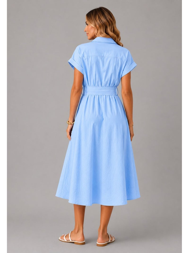 Robe Kebello Bleu ciel - Kiabi