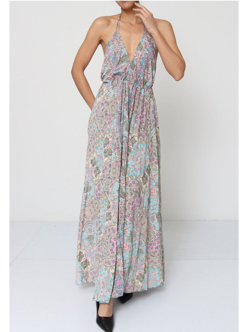 Robe Kebello Gris Multicolore - Kiabi
