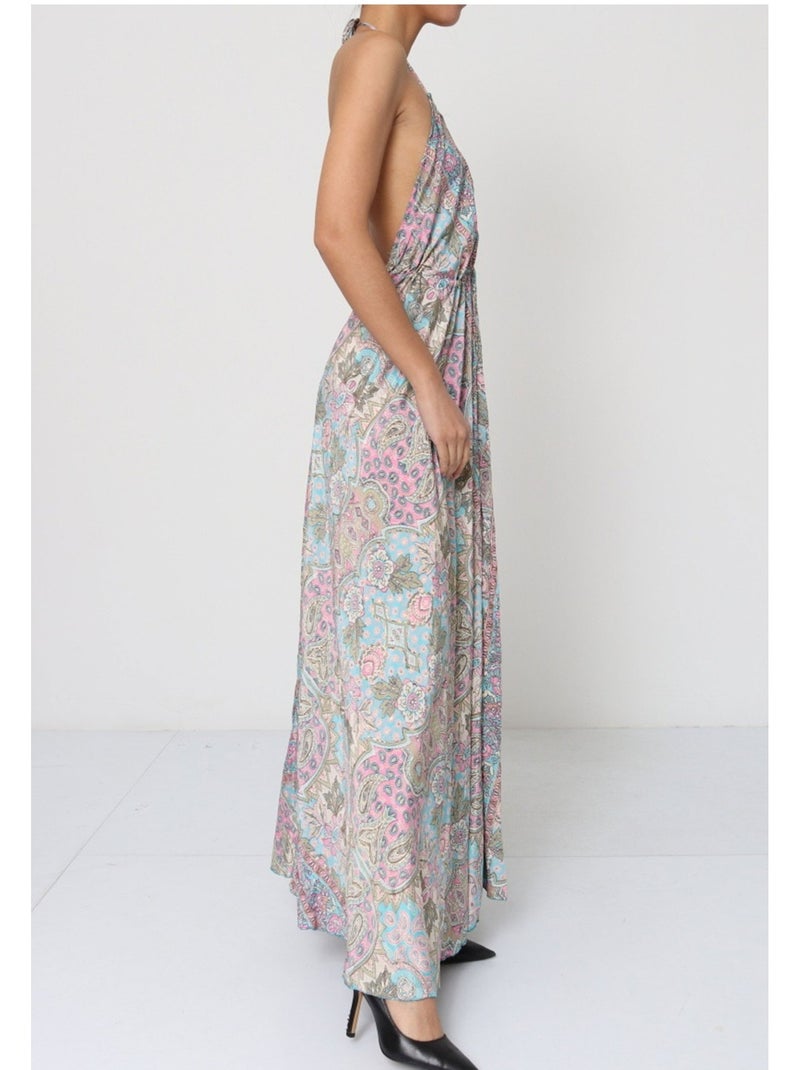Robe Kebello Gris Multicolore - Kiabi