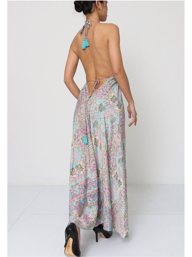 Robe Kebello Gris Multicolore - Kiabi