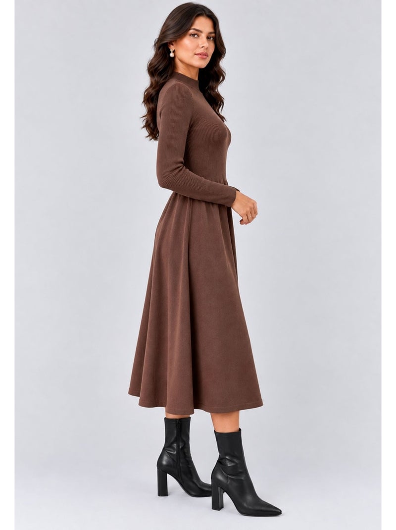 Robe kebello Marron - Kiabi