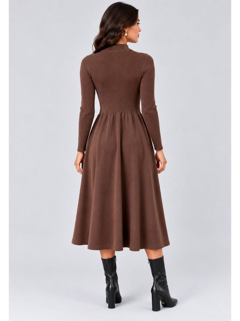 Robe kebello Marron - Kiabi