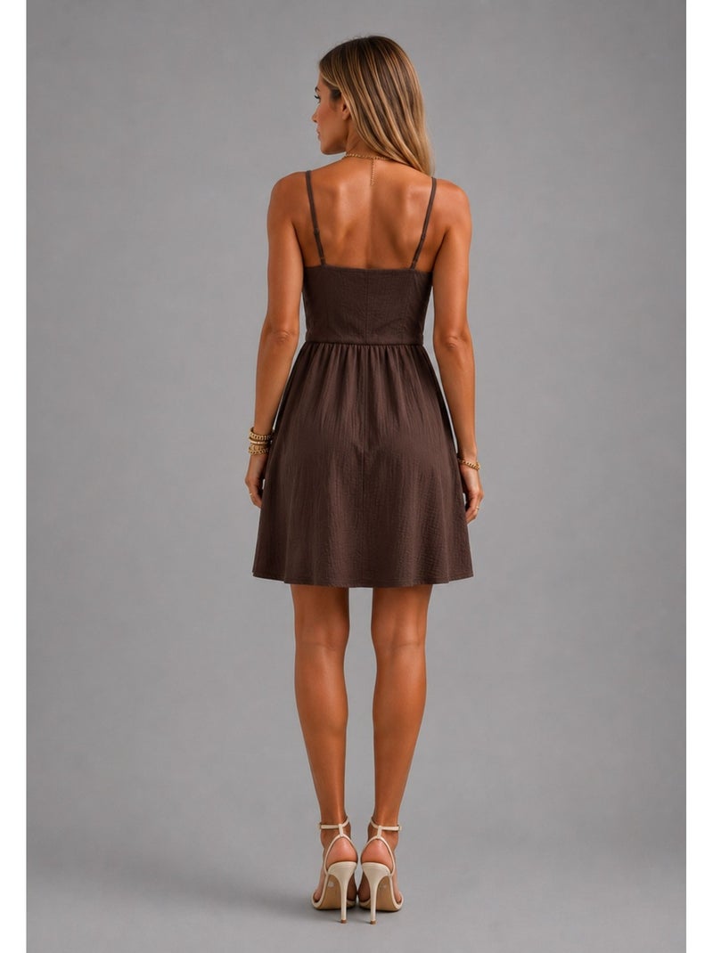 Robe kebello Marron - Kiabi