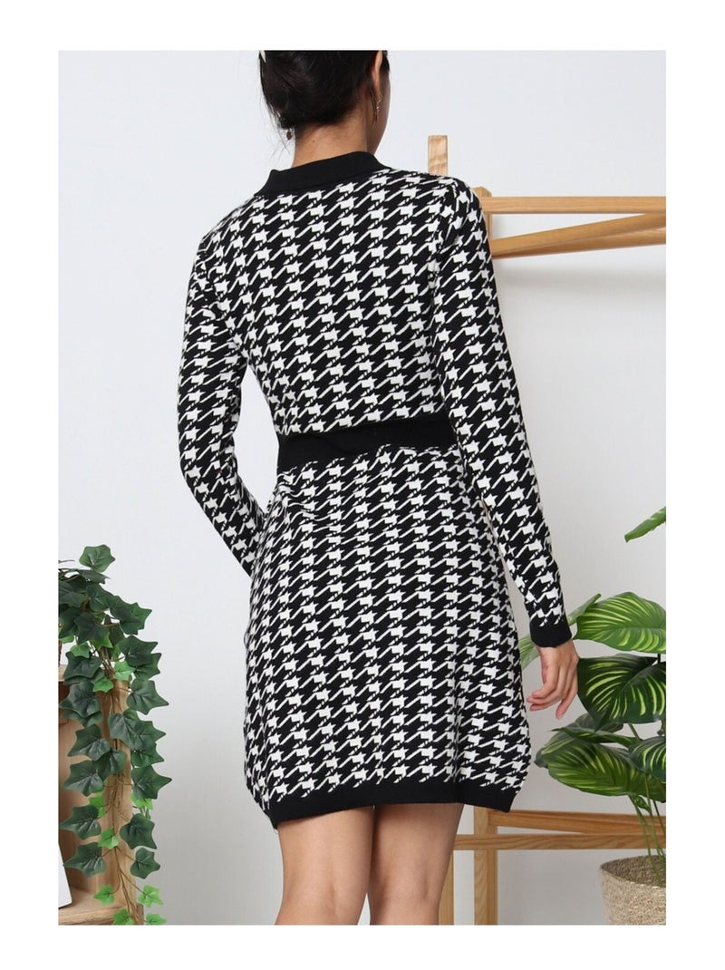 Robe Kebello Noir Blanc - Kiabi