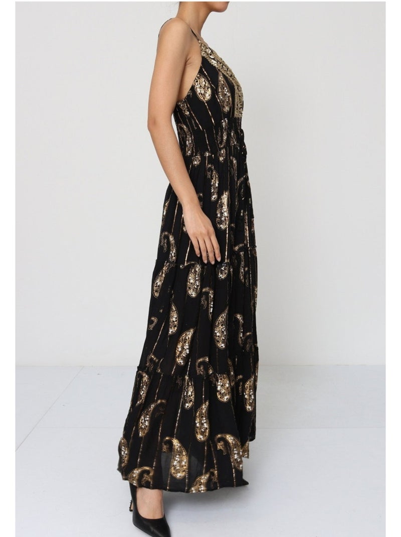 Robe Kebello Noir Doré - Kiabi