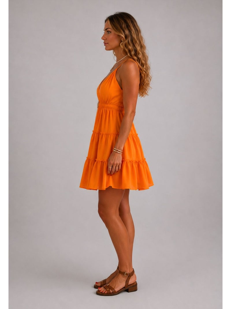 Robe kebello Orange - Kiabi