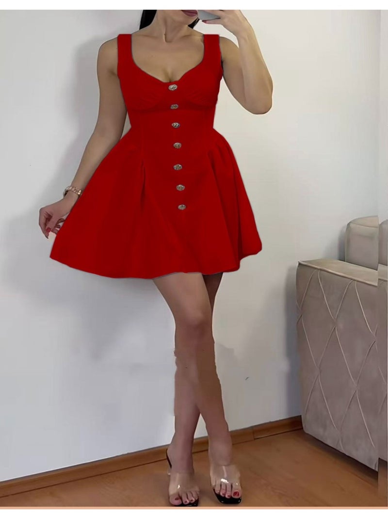 Robe Kebello Rouge - Kiabi