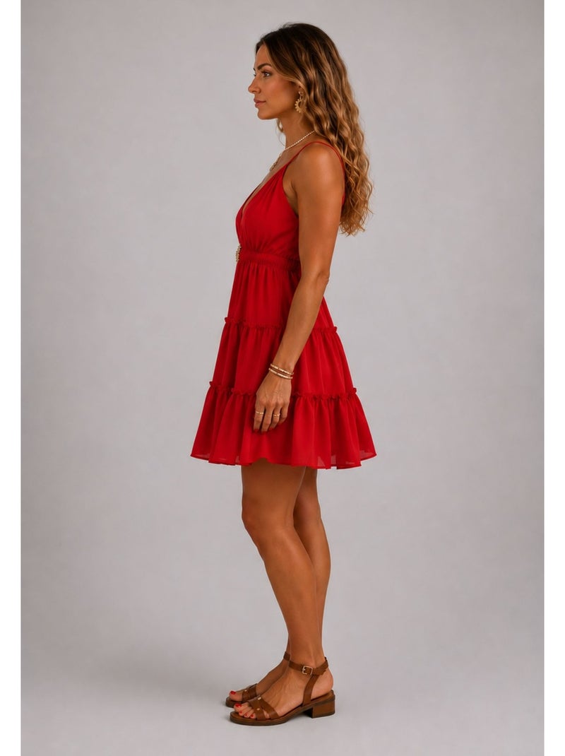 Robe Kebello Rouge - Kiabi