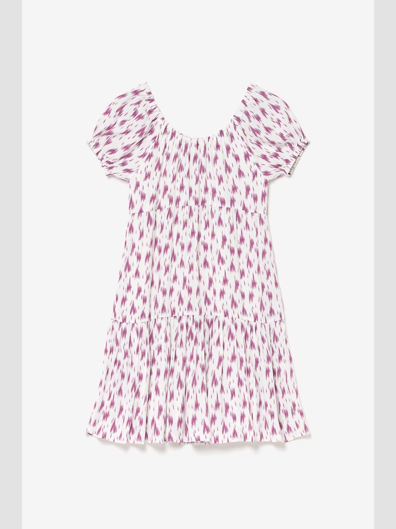 Robe KYLAGI evasée, patineuse 'Le Temps Des Cerises' Rose - Kiabi
