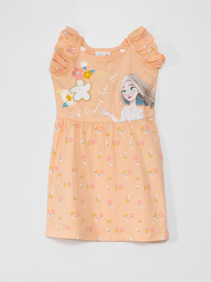 Robe 'La Reine des Neiges' corail - Kiabi